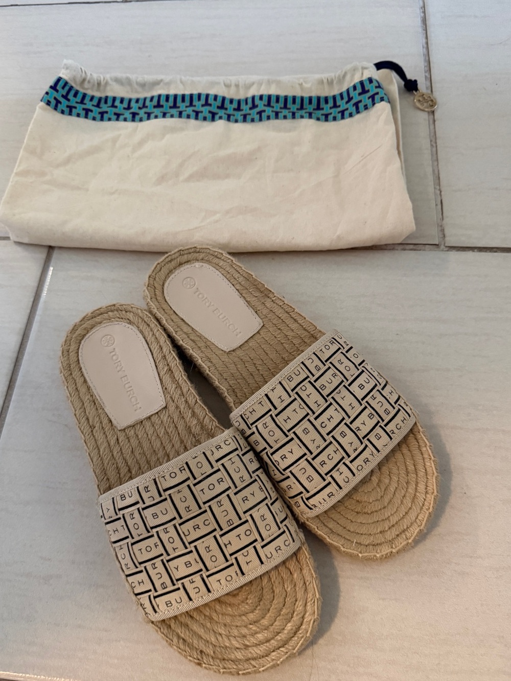 Tory Burch Ribbon Espadrille Sandals